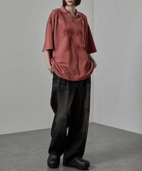 tシャツ 「Alfred Alex」ヴィンテージ ピグメント加工 ナンバリング
