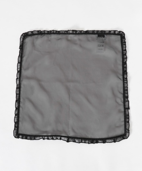 スカーフ バンダナ GANNI　Silk Organza Frill Scarf レディース_3