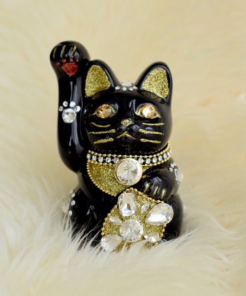 世界の民芸　アンティーク　イギリス　ラッキーキャット　黒猫　陶人形　アールデコ 世界の民芸 アンティーク イギリス ラッキーキャット 黒猫 陶人形