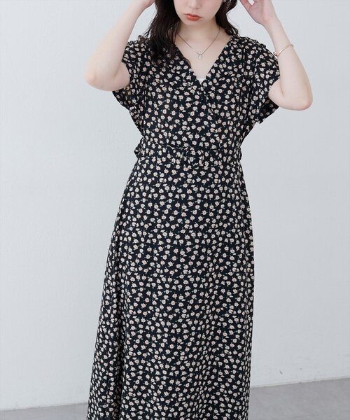 natural couture ワンピース 「WEB限定」トライアングルカラー