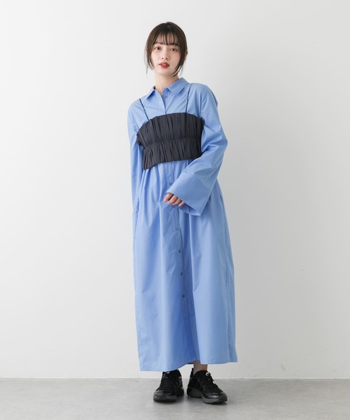 「SENSE OF PLACE by URBAN RESEARCH」 長袖ワンピース S ベージュ系その他 レディース_画像5