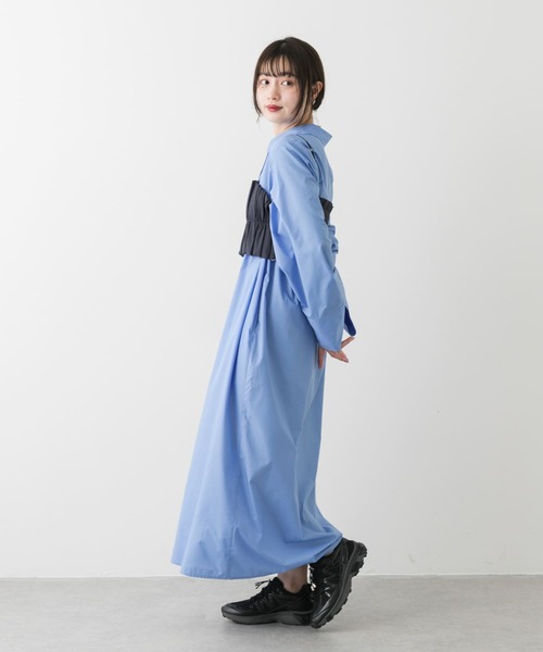 「SENSE OF PLACE by URBAN RESEARCH」 長袖ワンピース S ベージュ系その他 レディース_画像7