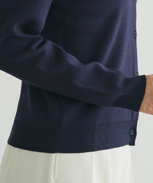 「U.S. POLO ASSN.」 ニットカーディガン L ネイビー レディース
