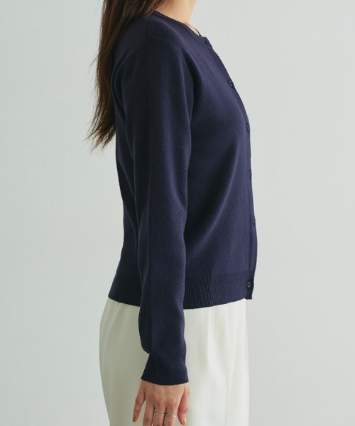 「U.S. POLO ASSN.」 ニットカーディガン L ネイビー レディース