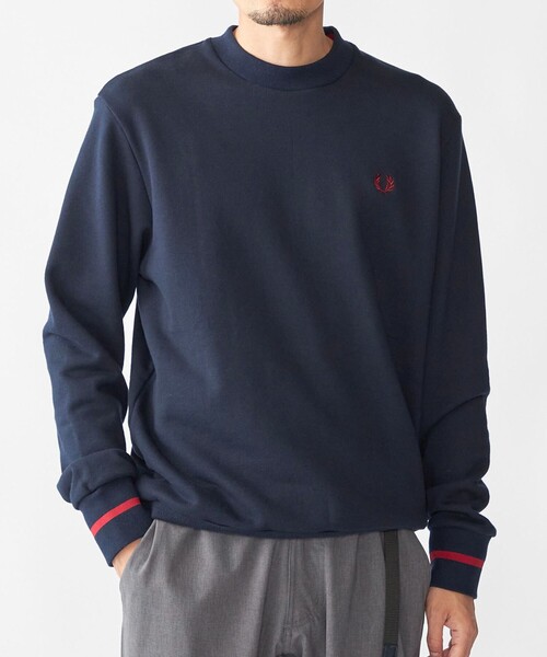 【新品】FRED PERRY スウェットシャツ ネイビー Lサイズ FRED PERRY tシャツ 「SHIPS別注」FRED PERRY: シングル