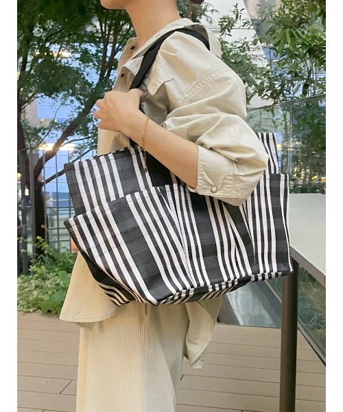 BAYFLOW トートバッグ BF PVCマーケバックM レディース メンズ