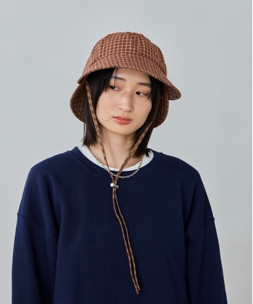 override（オーバーライド） 帽子 ハット CHECK DOUBLE HAT SG