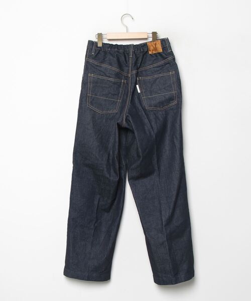 DENIM SLACKS NEON Denim NEONSIGN - Slacks(INDIGO | デニムパンツ 