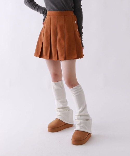 repipi armario（レピピアルマリオ） スカート フェイクレザープリーツ