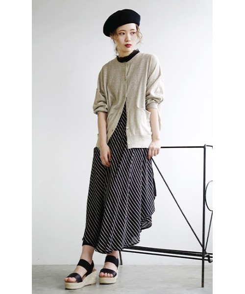 「zootie」 ニットカーディガン M マスタード レディース_画像6