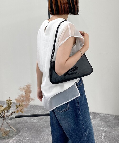 「fredy emue」 半袖ブラウス 38 ライトグレー レディース_画像6