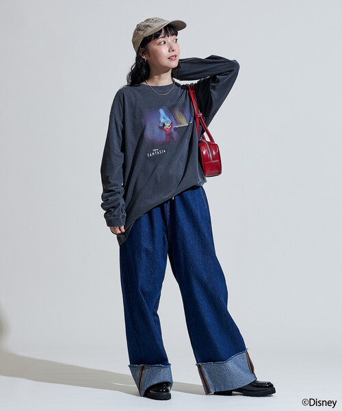 1*0様 スペシャル 90s ディズニー ファンタジア Tシャツ ロンT ミッキ