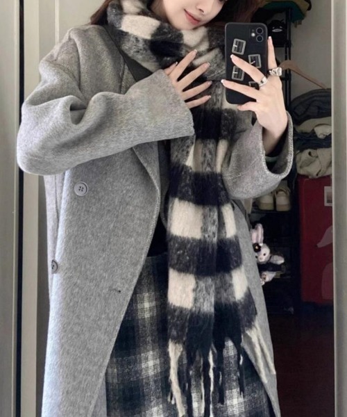 cammie コート チェスターコート ダブル チェスターロングコート