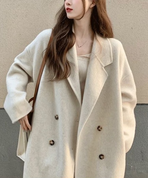 cammie コート チェスターコート ダブル チェスターロングコート