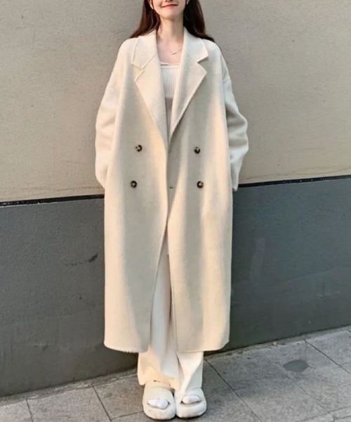 cammie コート チェスターコート ダブル チェスターロングコート