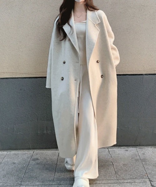 cammie コート チェスターコート ダブル チェスターロングコート