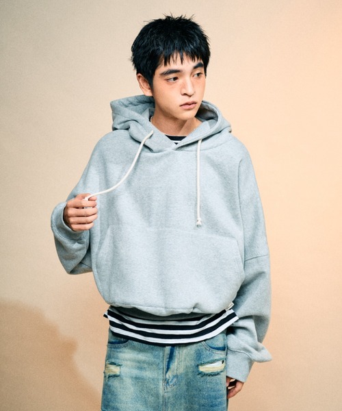 Elanque パーカー volume hoodie / 裏起毛ボリュームフーディー メンズ