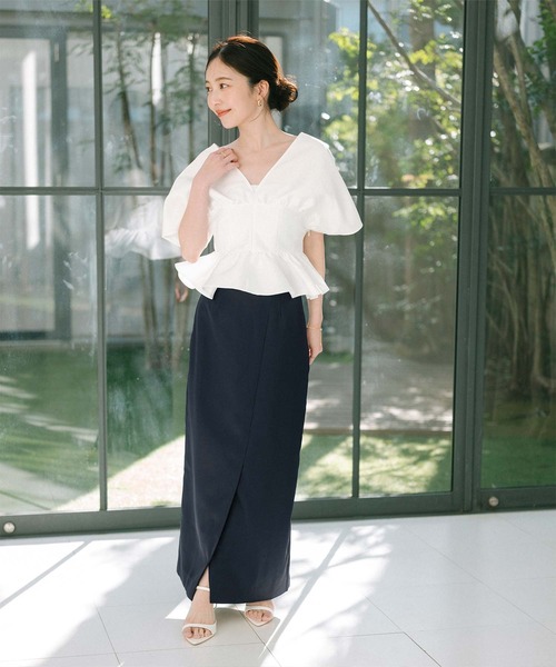 「ur's」 半袖ブラウス M ブラック レディース_画像2