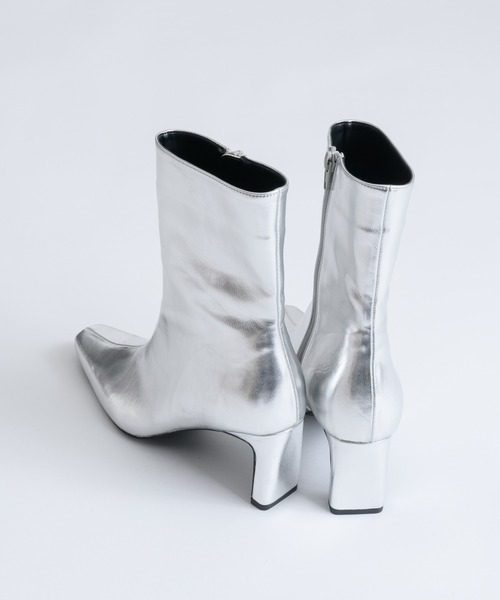 「LA BELLE ETUDE」 ショートブーツ S ゴールド レディース_画像4