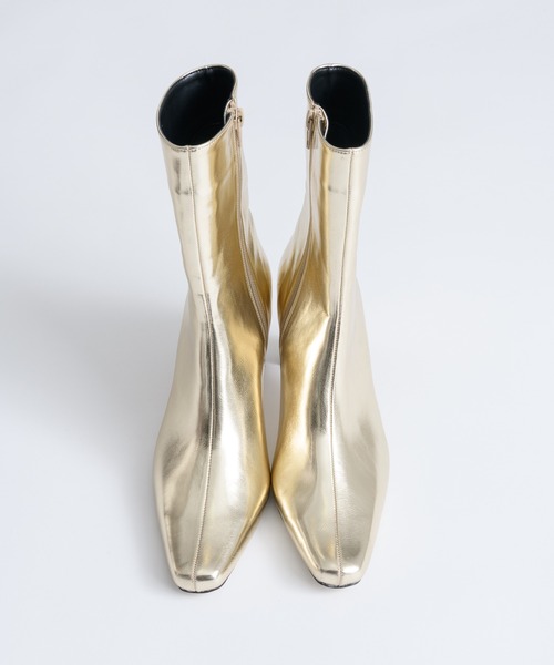 「LA BELLE ETUDE」 ショートブーツ S ゴールド レディース_画像8