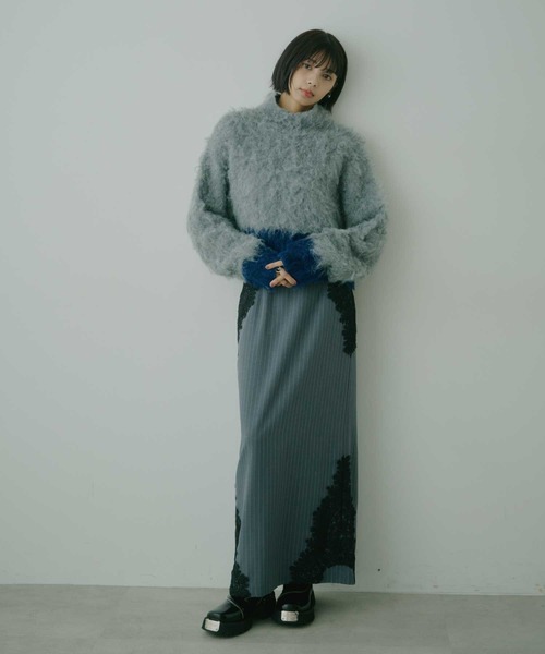 VIOLETTA（ヴィオレッタ） ニット セーター バイカラーモヘア