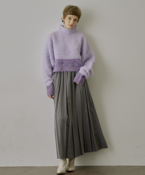 VIOLETTA（ヴィオレッタ） ニット セーター バイカラーモヘア