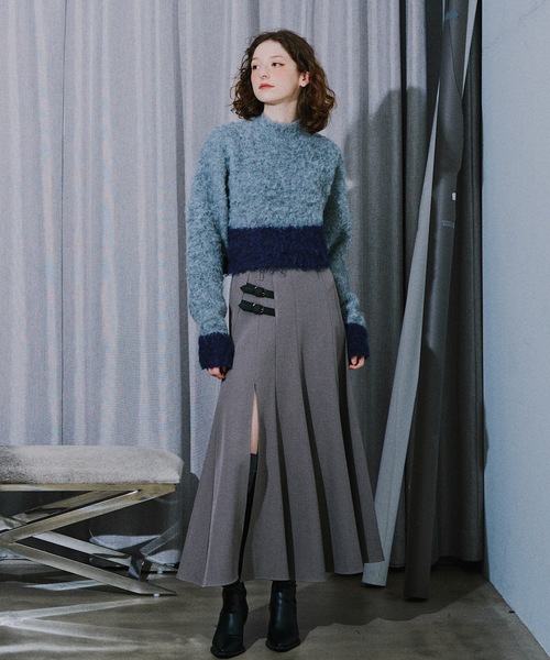 VIOLETTA（ヴィオレッタ） ニット セーター バイカラーモヘア