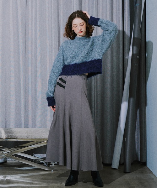 VIOLETTA（ヴィオレッタ） ニット セーター バイカラーモヘア