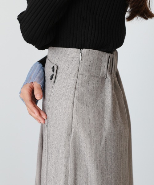 BAB（バブ） スカート 「選べるサイズ展開」ピンストライプサイド