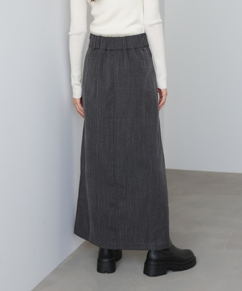 BAB（バブ） スカート 「選べるサイズ展開」ピンストライプサイド