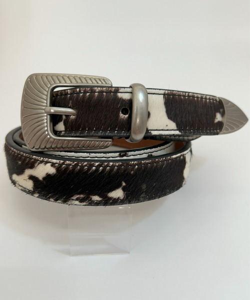 Lee（リー） ベルト 25mm レザー ハラコ調 ウエスタン ナローベルト