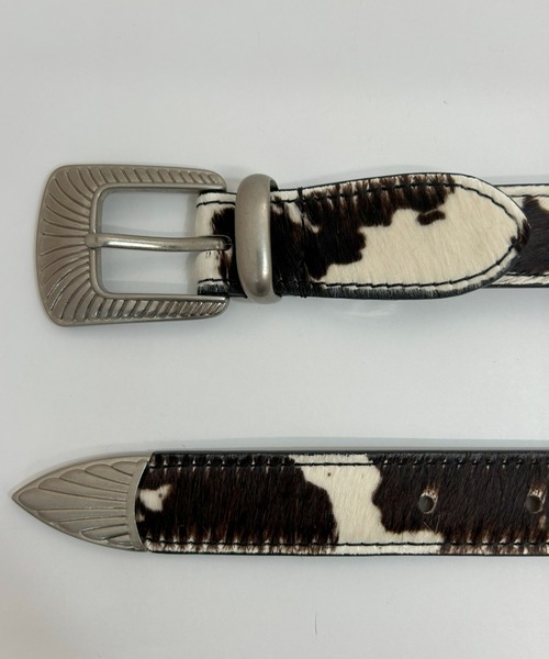 Lee（リー） ベルト 25mm レザー ハラコ調 ウエスタン ナローベルト