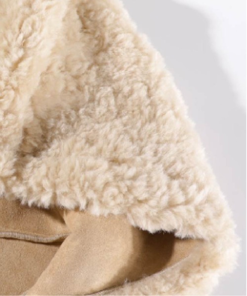 LA POMME petit（ラポミ・プチ） ムートンコート ボアコート Fluffy