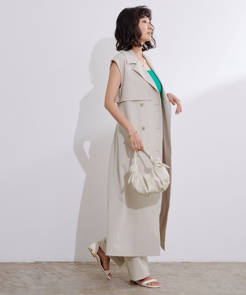 「ur's」 ノースリーブワンピース M ブラウン レディース_画像5