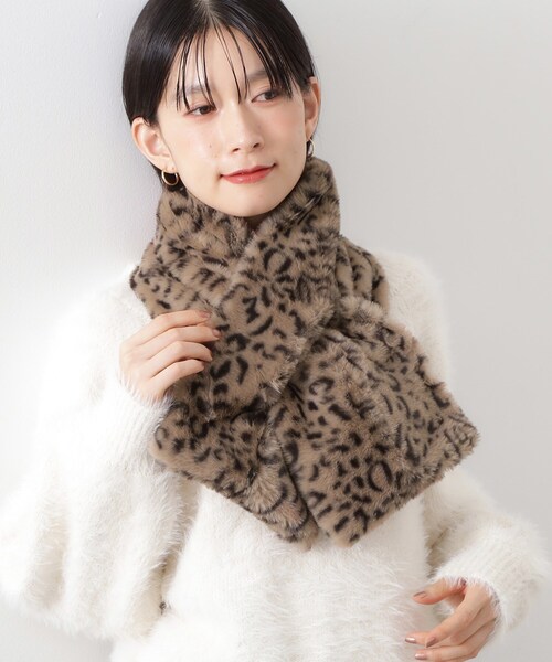 THE SHOP TK ストール マフラー フェイクファーティペット レディース