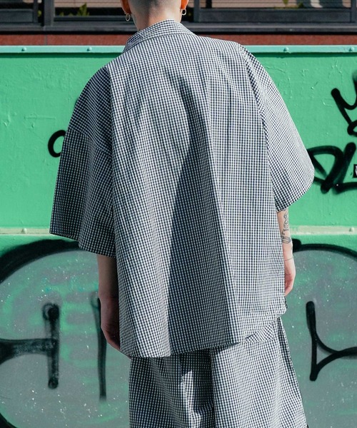 「Subciety」 半袖シャツ MEDIUM ブラック メンズ_画像9