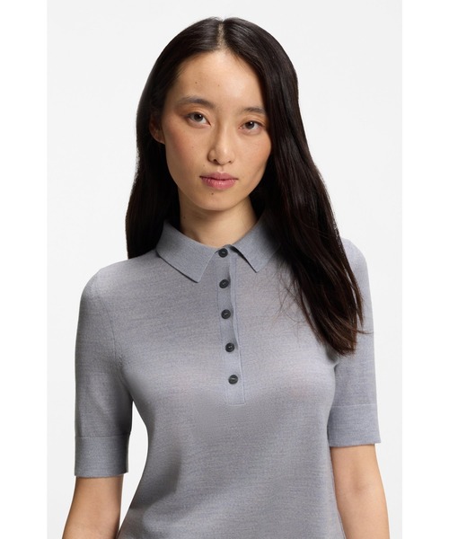 BOSS（HUGO BOSS） ポロシャツ ポロ メリノウール ポロセーター 5つ