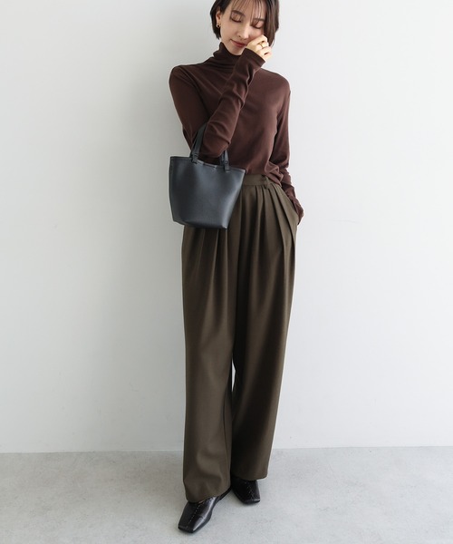 evernavy ショルダーバッグ バッグ 2wayミニトートバッグ（ポーチ付き