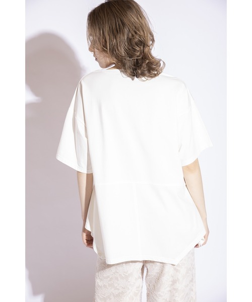 「OSMOSIS」 半袖カットソー ONE SIZE ブラック レディース_画像8