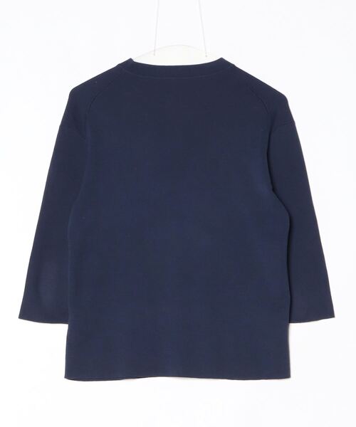 「DRESSTERIOR」 7分袖ニット - ネイビー レディース_画像2