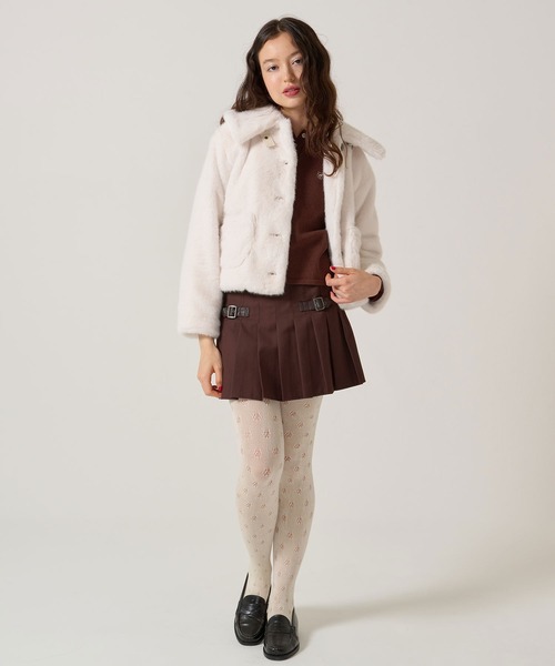 tina jojun ファーアウター TINA：JOJUN（ティーナジョジュン） コート アウター ビッグカラー