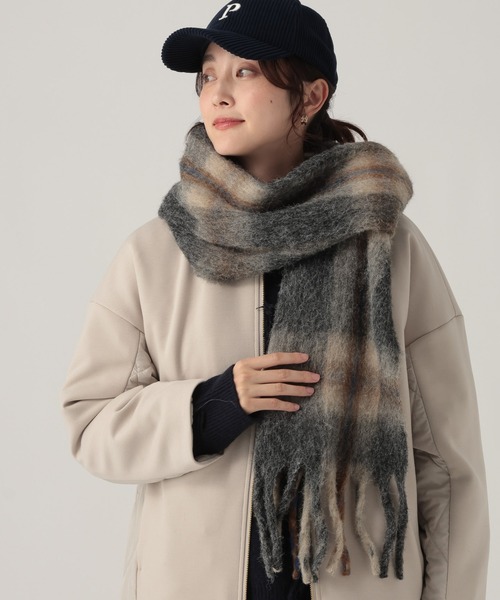 Elura（エルーラ） マフラー ストール タータンチェックマフラー
