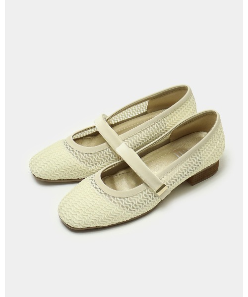 バレエシューズ パンプス チュール＆レースバレエシューズの画像