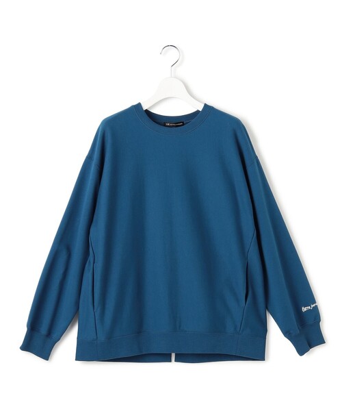 23区 ニジュウサンク スウェット ブルー サイズ:38(M) | 25春夏 洗える カラー スウェットシャツ | プルオーバー クルーネック 長袖 コットン ウォッシャブル | トップス トレーナー【レディース】【中古】 23区（ニジュウサンク） トレーナー スウェット カラー スウェット
