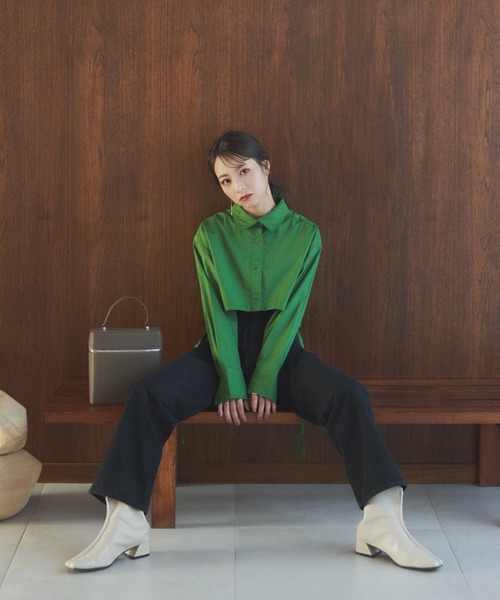 「VANNIE U」 デニムパンツ S ネイビー レディース_画像4