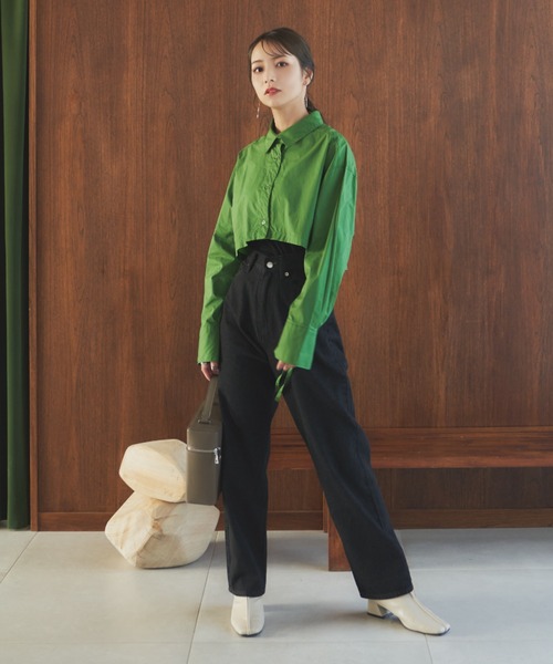 「VANNIE U」 デニムパンツ S ネイビー レディース_画像7