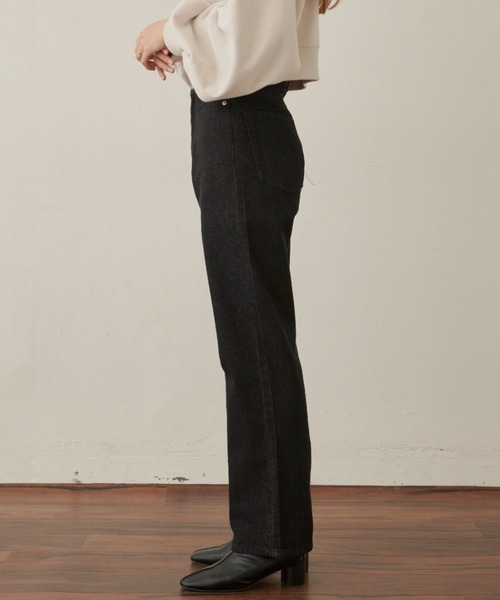 「VANNIE U」 デニムパンツ S ネイビー レディース_画像9