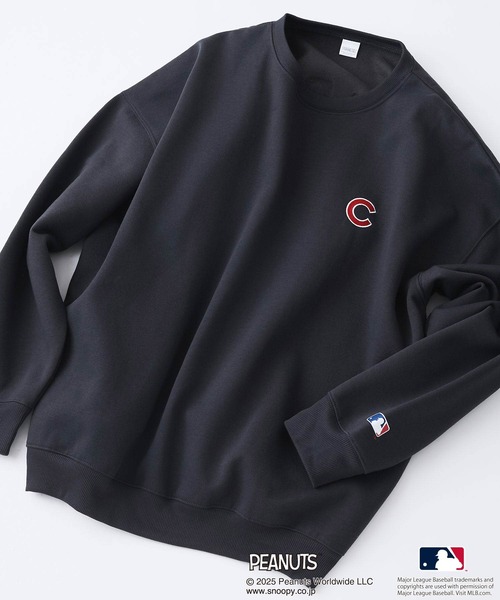 PEANUTS トレーナー スウェット 「PEANUTS×MLB」オリジナルデザイン 裏