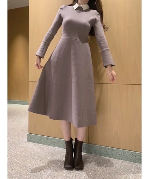 SNIDEL（スナイデル） ニットワンピース FREE ベージュ レディース