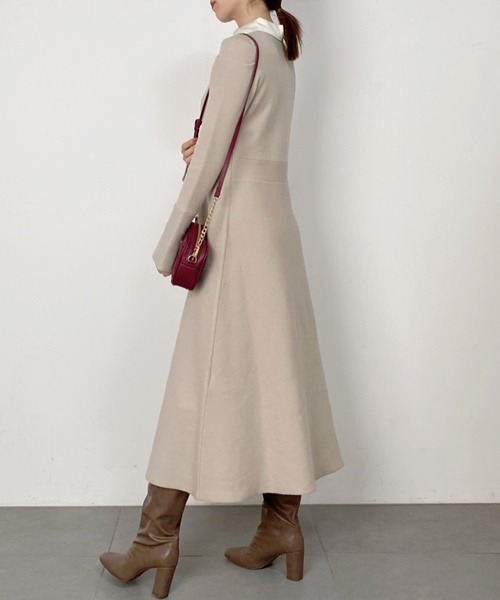 SNIDEL（スナイデル） ニットワンピース FREE ベージュ レディース